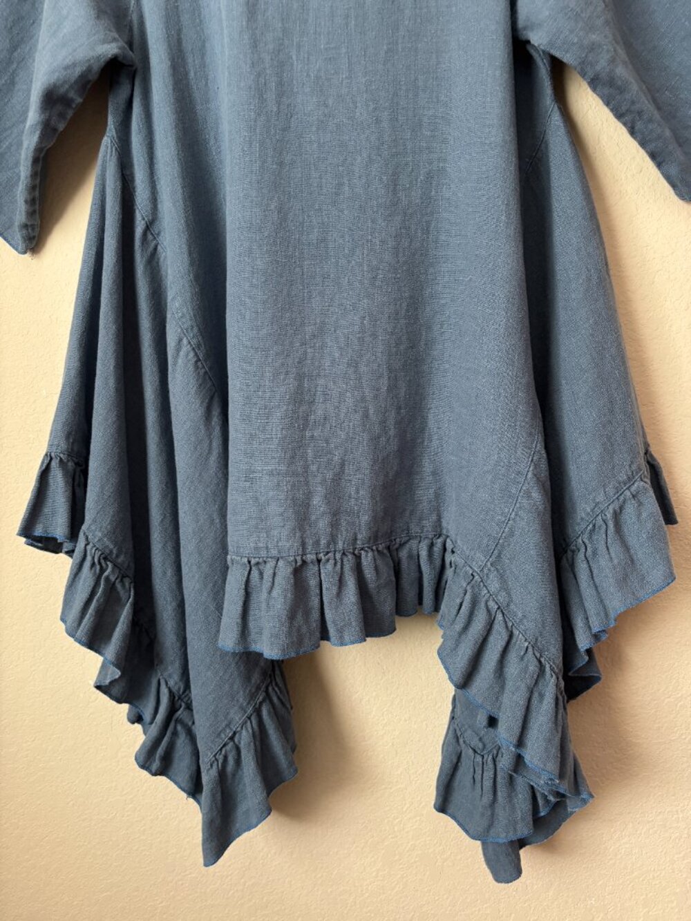 Heart's Desire by Mary Grace Linen Butterfly Long Tunic Top - Picture 11 of 11